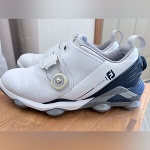 FootJoy Men's White and Gray Golf Shoes